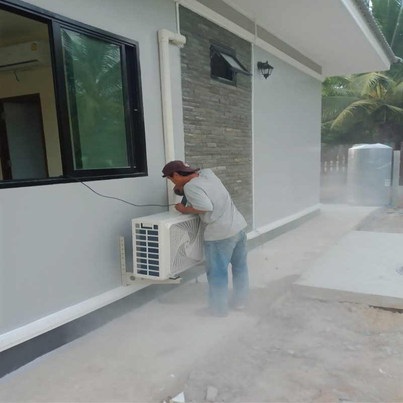 การเลือกตำแหน่งติดตั้งคอยล์ร้อน Haier Inverter