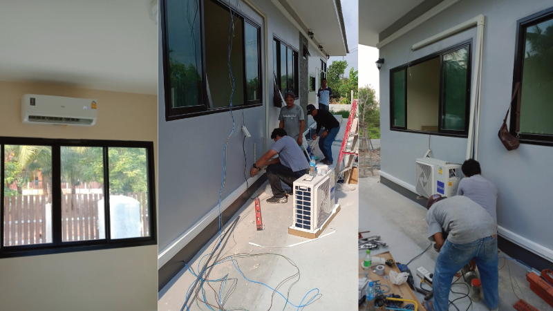 ติดตั้งเครื่องปรับอากาศ Haier