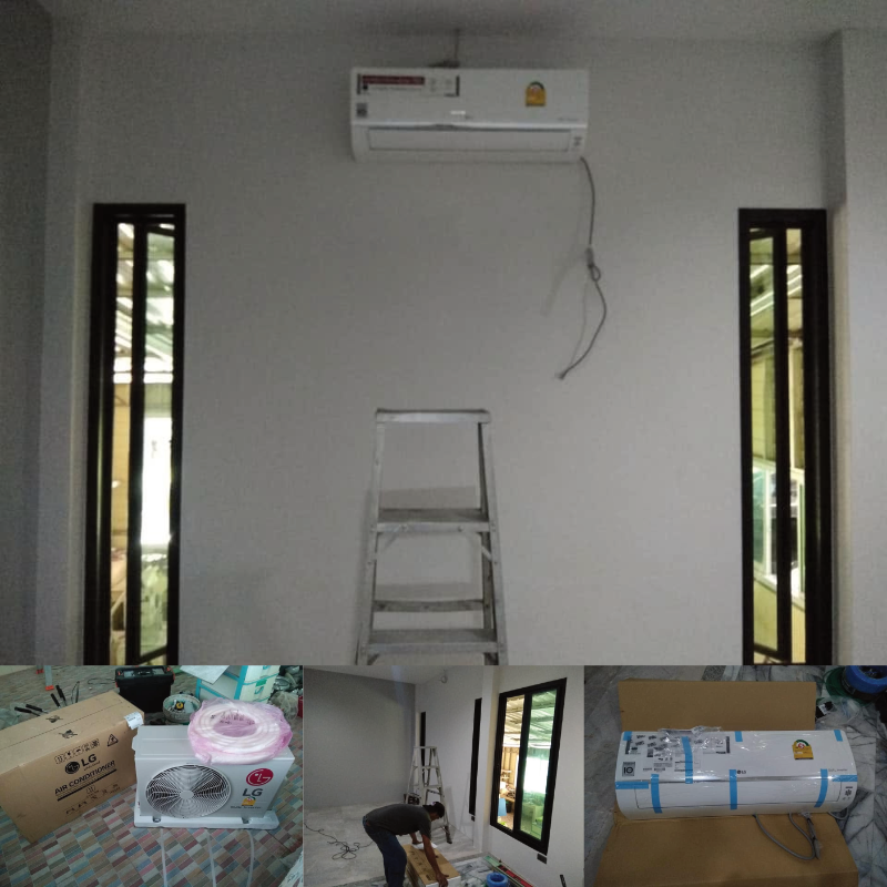 ติดตั้งคอยล์เย็นเครื่องปรับอากาศแอร์ LG