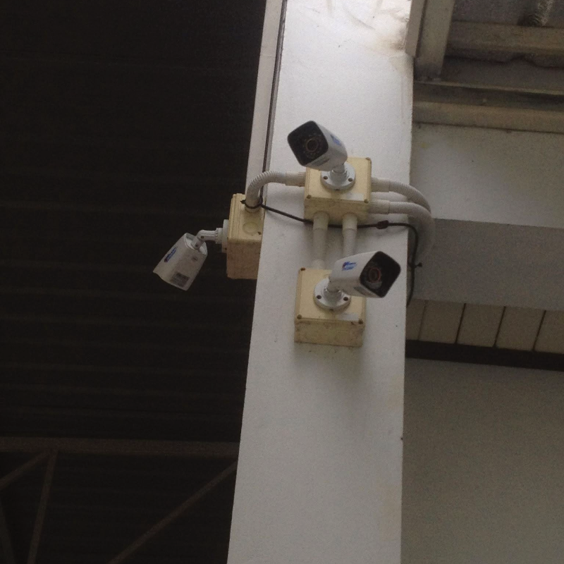 ติดตั้งกล้องวงจรปิดวาตาชิพื้นที่บริเวณกลางบ้าน